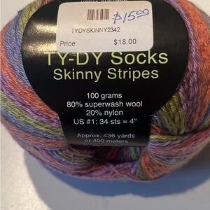 Socks Skinny Stripes Yarn - Multicolor